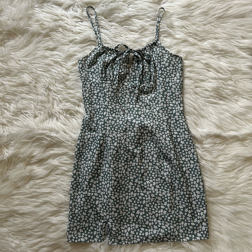 Floral Green Dress